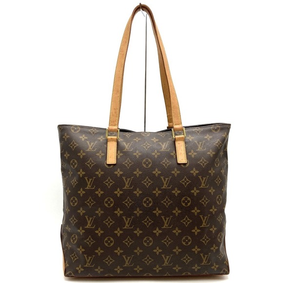 LOUIS VUITTON Authentic Brown Monogram Canvas Tote Bag - Picture 7 of 12